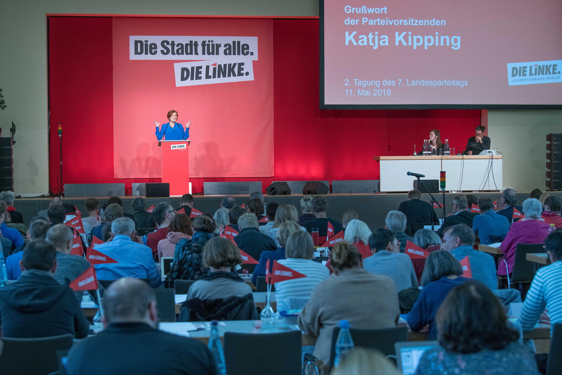 Image - Landesparteitag: Berliner Linke punktet mit Mieten-Debatte