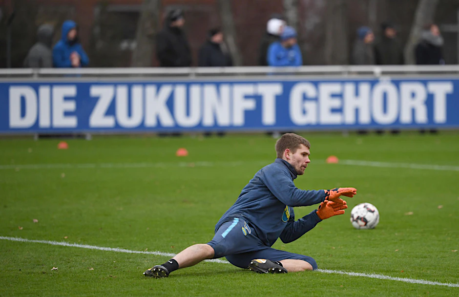 Muss für Neuruppin passen: Herthas Thomas Kraft.