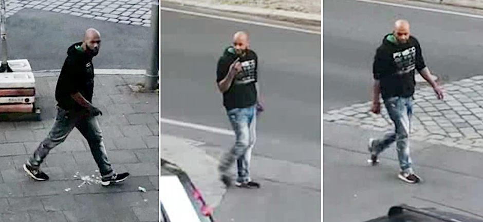 Der Täter steht im Verdacht einen 46-jährigen Mann überfallen und angegriffen zu haben.
