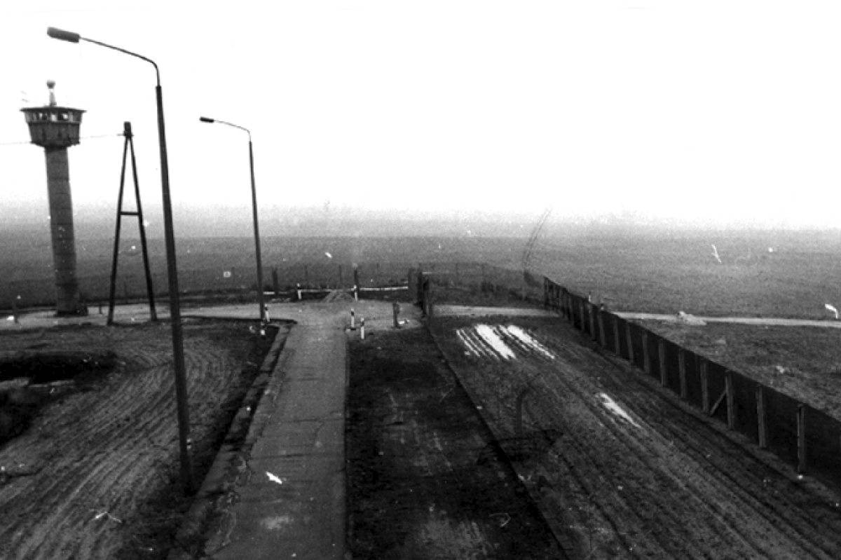 Hier an der Grenze von Teltow-Sigridshorst flüchtete der Berliner 1988 nach Zehlendorf in West-Berlin.