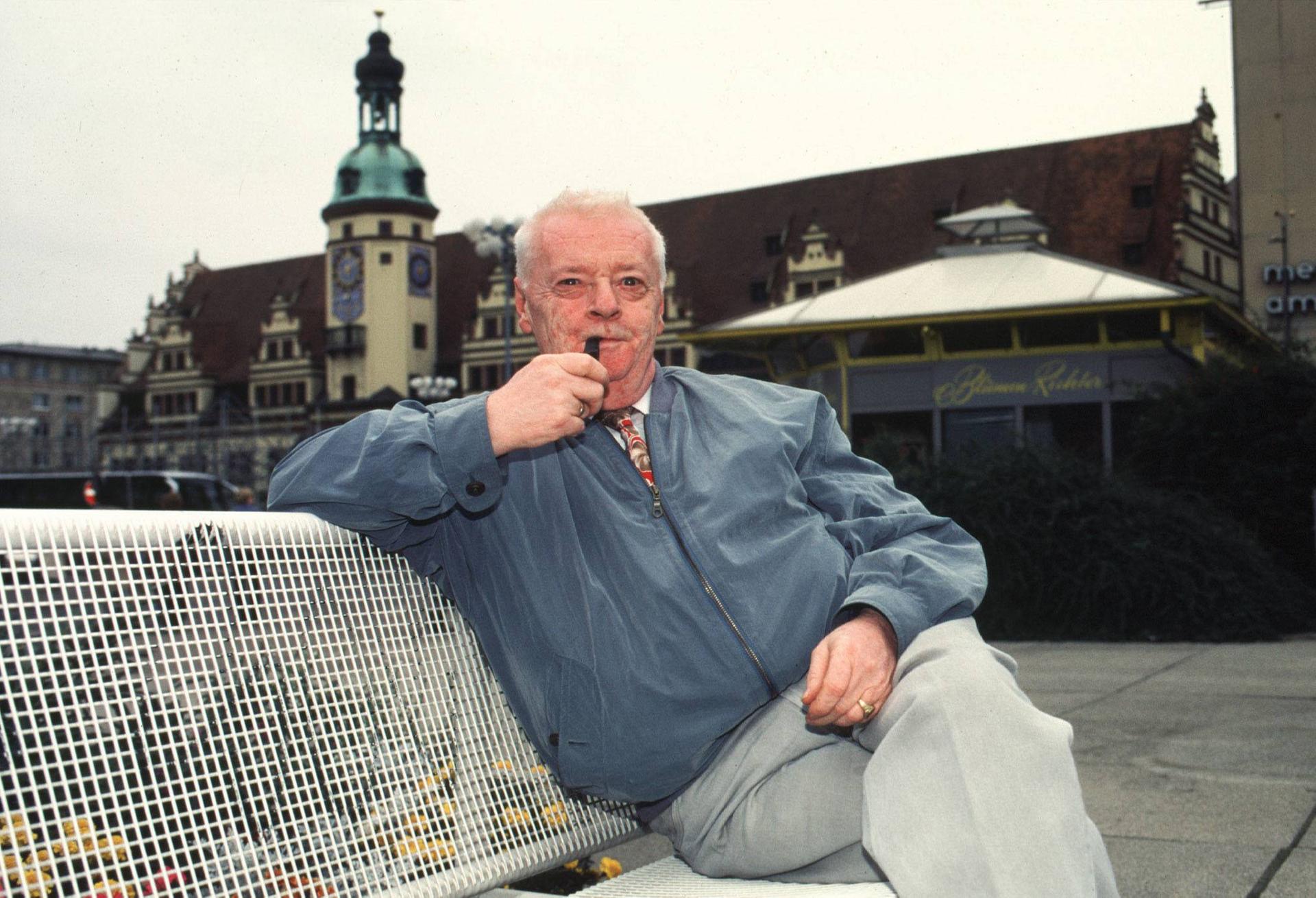 Manfred Uhlig in seiner Heimatstadt Leipzig.