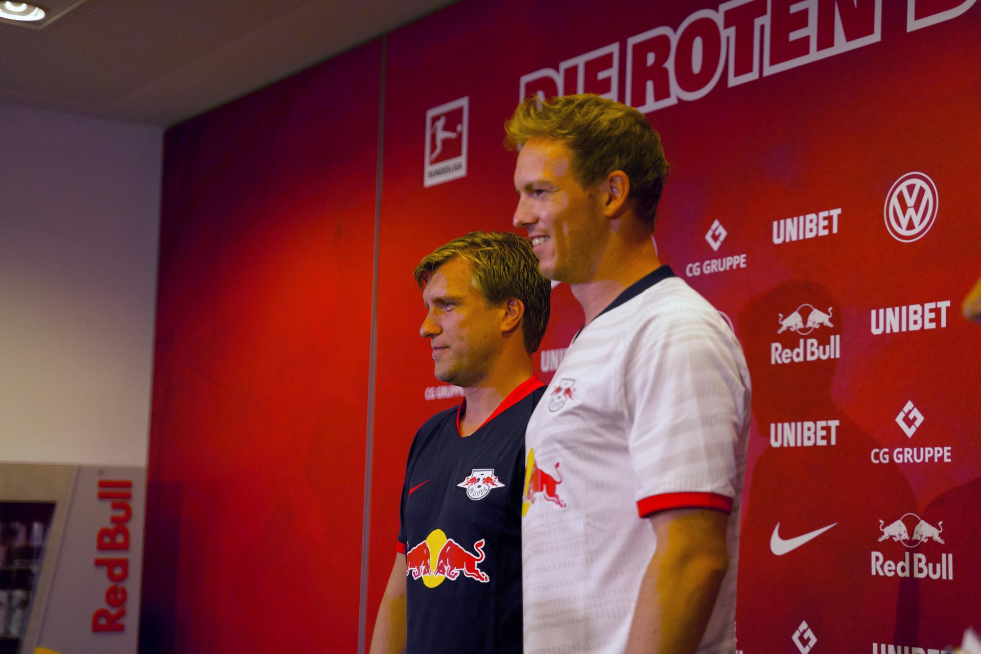 Die Neuen: Trainer Julian Nagelsmann (r.) und Sportdirektor Markus Krösche.