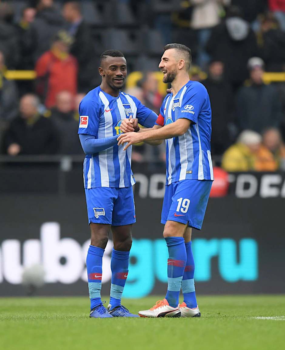 Je oller, je doller! Kalou und Ibisevic feiern am liebsten gemeinsam ihre Tore.