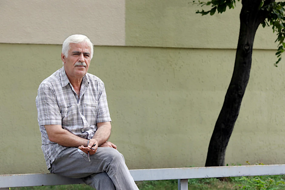 Kemal Karabulut, Sprecher der Kreuzberger Dersim Kultur Gemeinde Sabine Gudath.