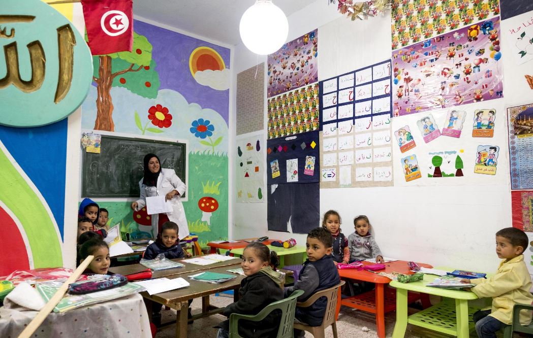 In der Moschee gibt es auch Unterricht für die Kinder. 