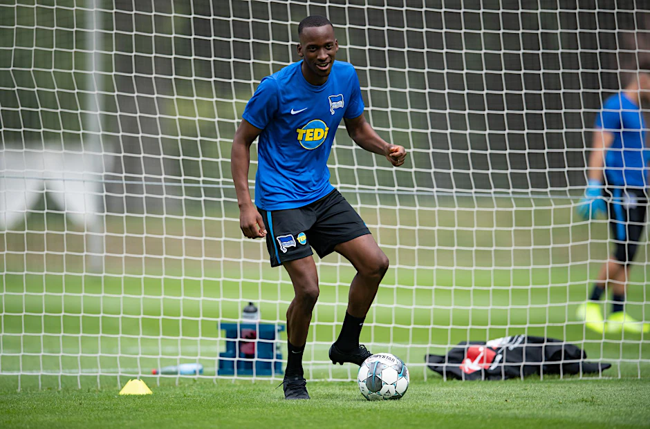 Lukabakio gab im Training Vollgas.