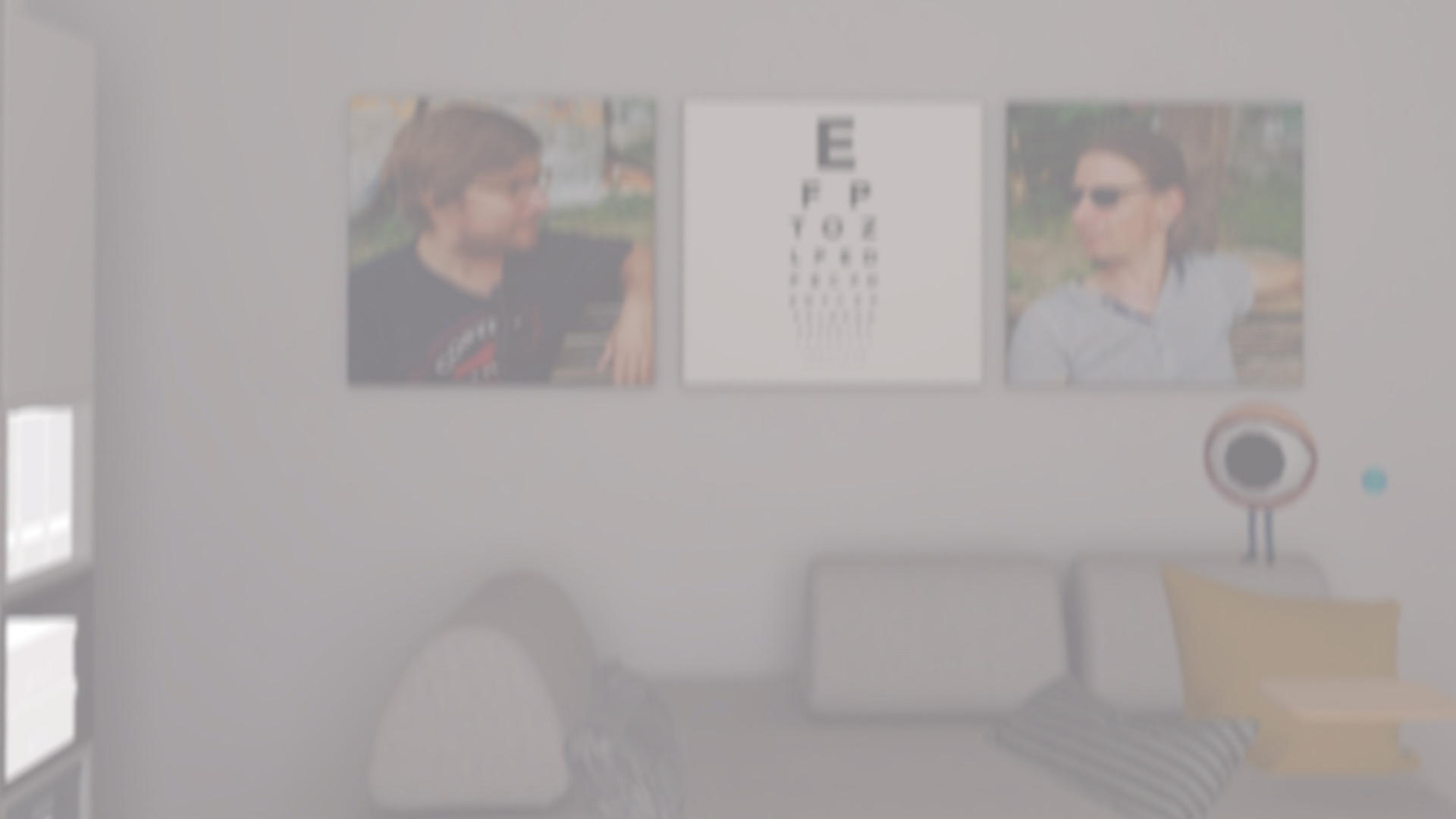 Ein Bild betrachten? Mit dem Filter für Grauen Star wird das schwierig.
