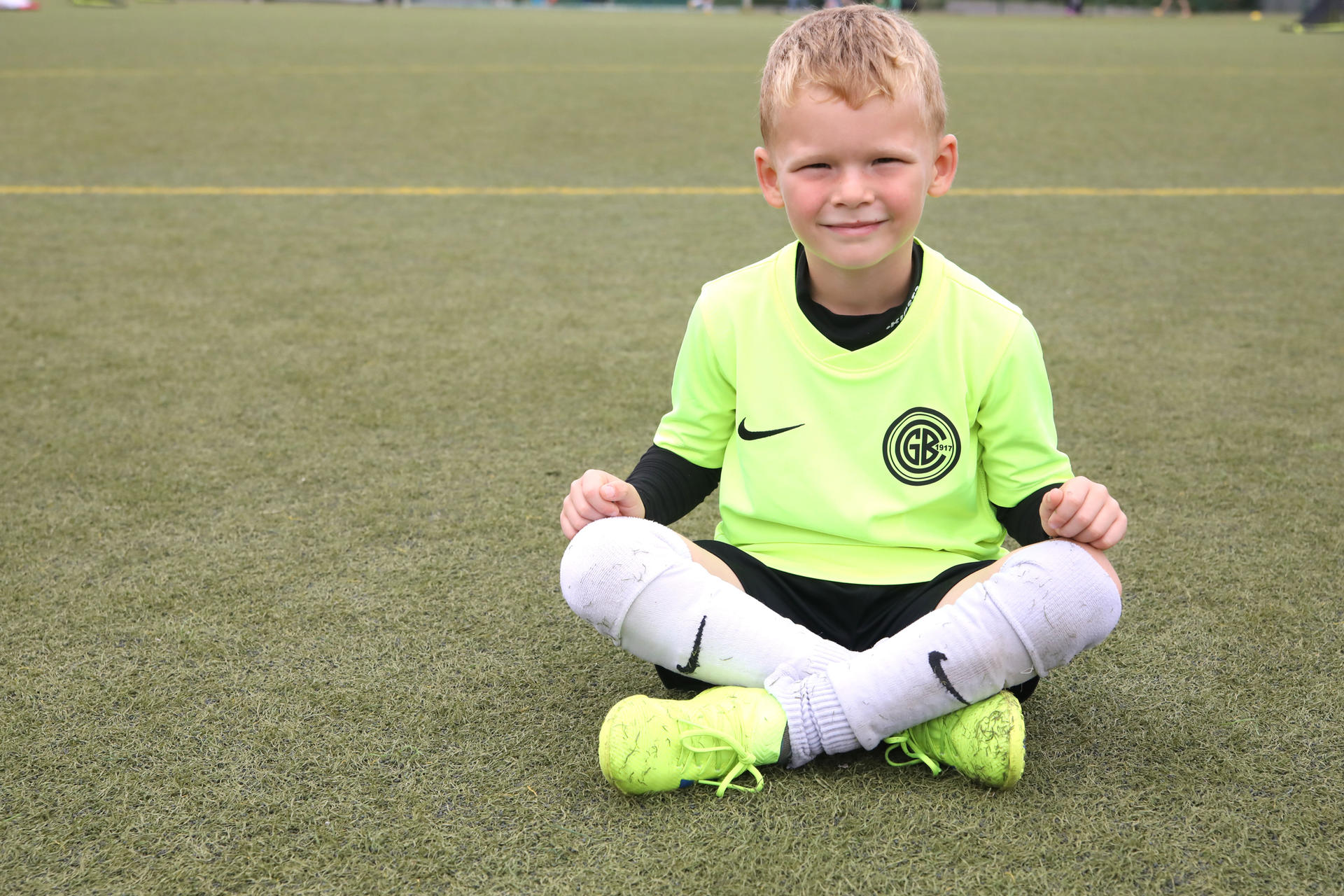 Mats Podolski (6) vom Grünauer BC ist ein Bewunderer von Union-Spieler Felix Kroos und dessen Bruder Toni. 