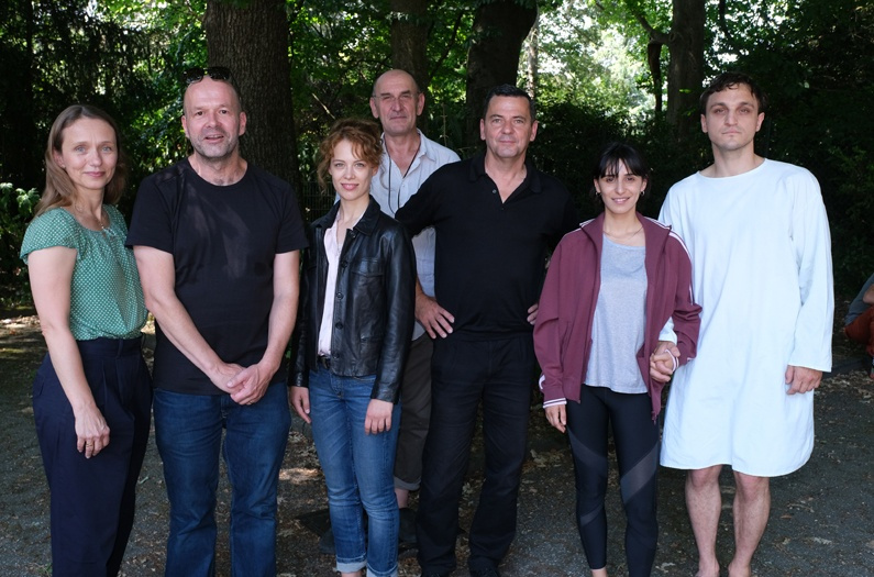 Team „Undine“: Christina Bentlage (v.l.), Florian Körner, Paula Beer, Hans Fromm, Regisseur Christian Petzold, Maryam Zaree und Franz Rogowski.