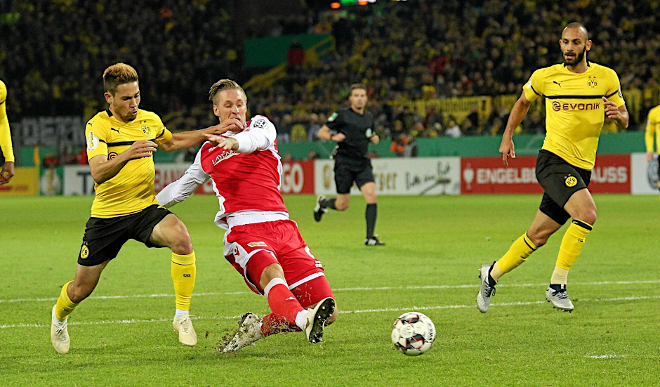 Am 31. Oktober 2018 rettete Sebastian Polter Union im Pokal beim BVB mit zwei Treffern in die Verlängerung.