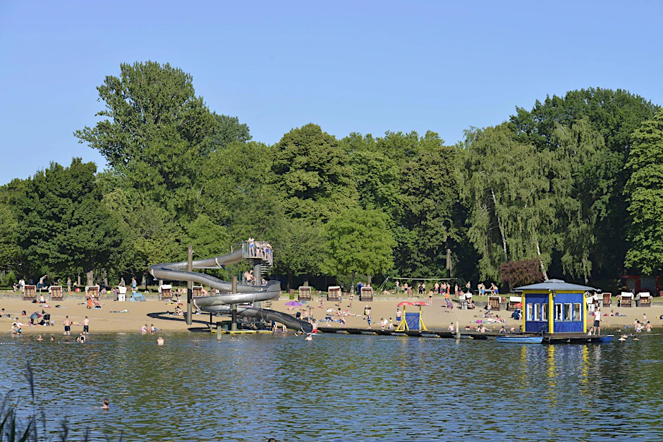 Das Strandbad Orankesee im Berliner Norden feiert am 7. September  seinen 90. Geburtstag.