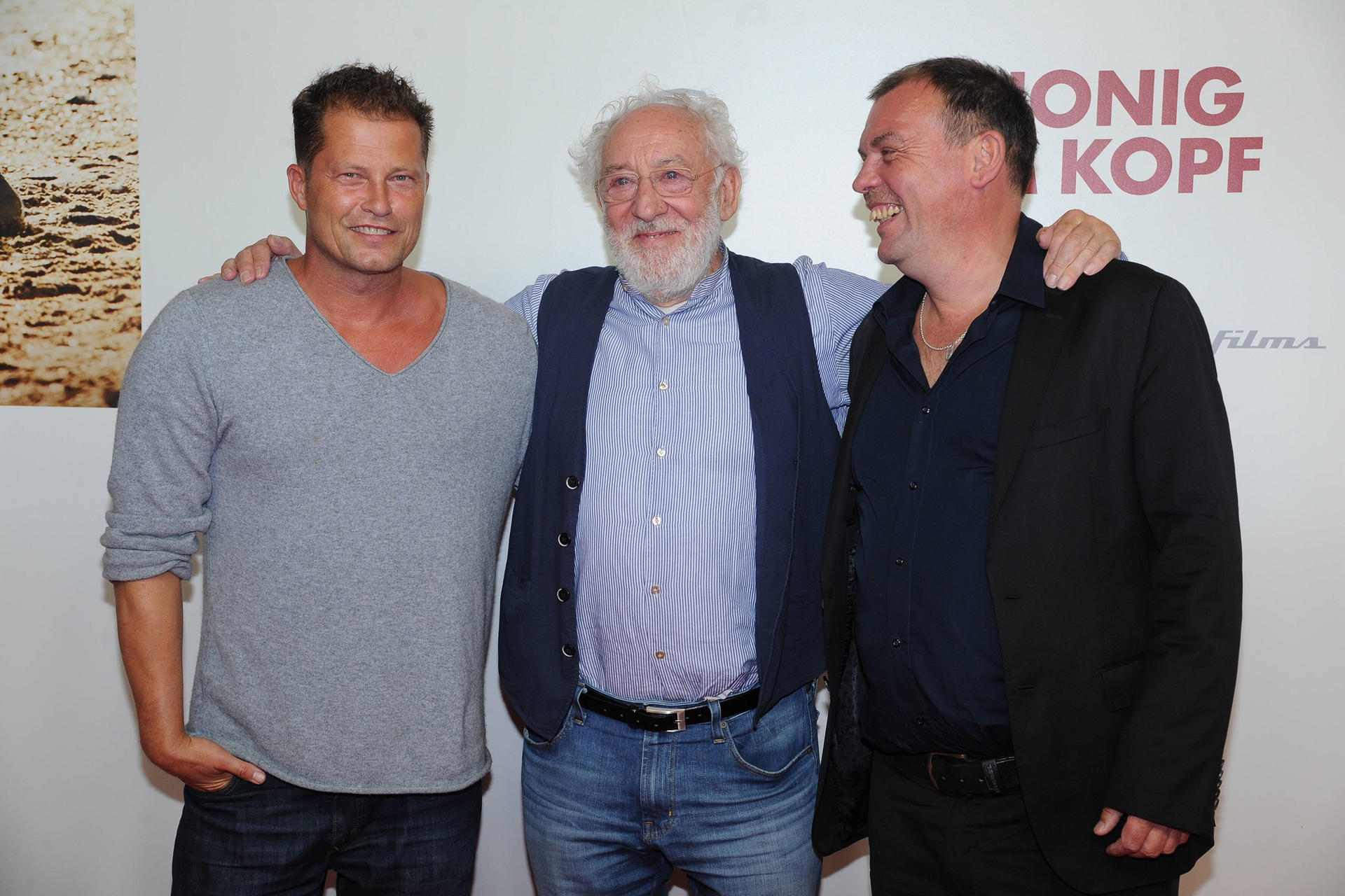 Premiere von „Honig im Kopf“: Zickler mit Dieter Hallervorden und Til Schweiger (v. re.).