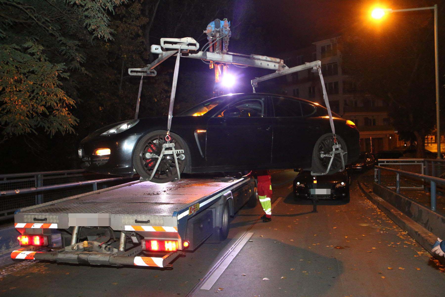 Der beschlagnahmte Porsche Panamera.