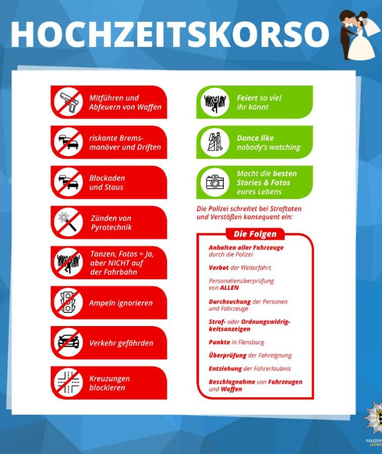 Diesen Flyer legt die Polizei in einigen Bundesländern in Standesämtern aus. 