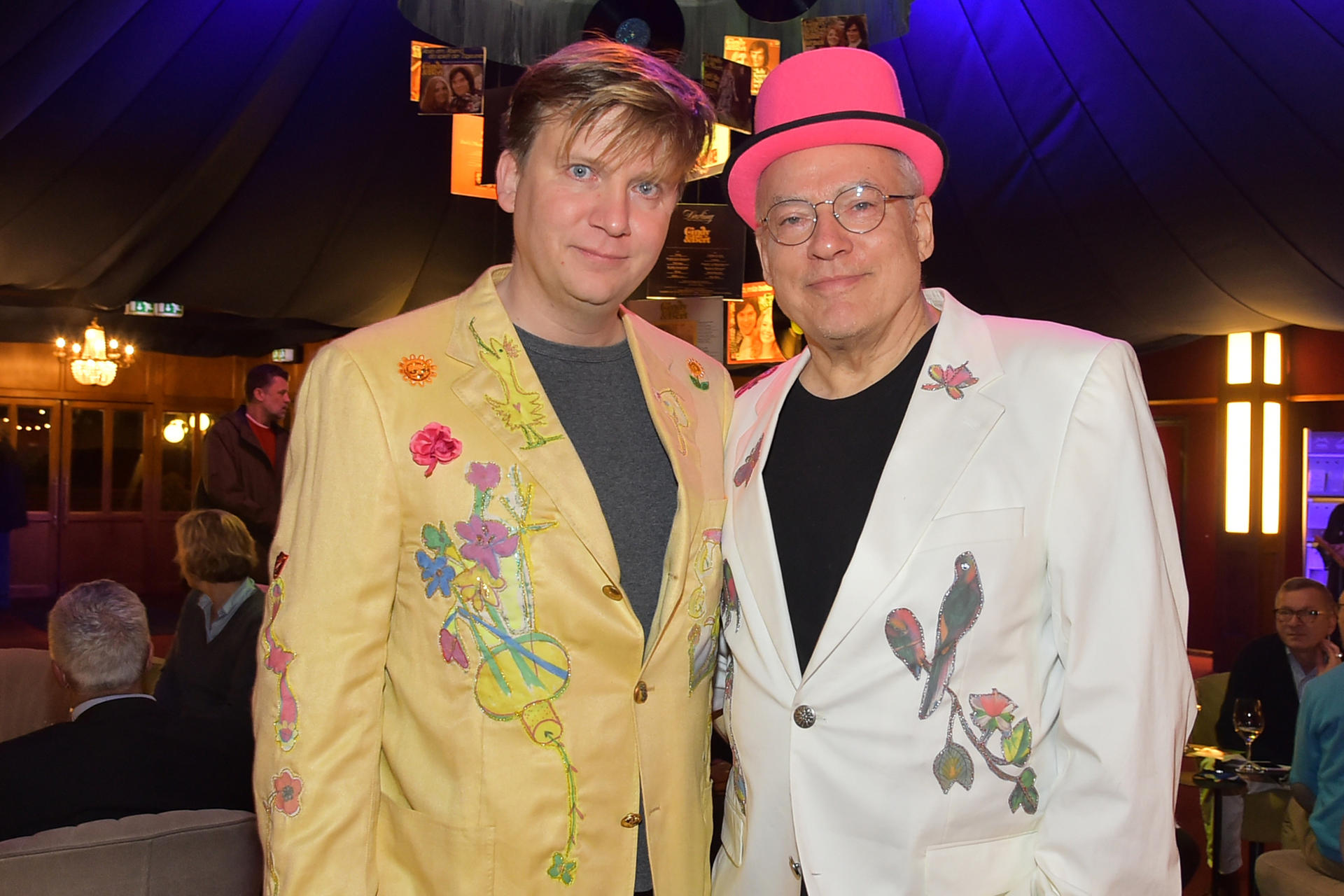 Rosa von Praunheim (re.) bei einer Premiere in Berlin.