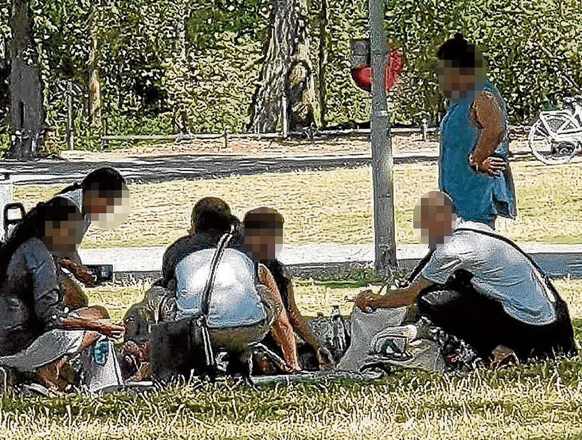 Der Preußenpark ist zur warmen Jahreszeit der Umschlagplatz für geklautes Milchpulver.