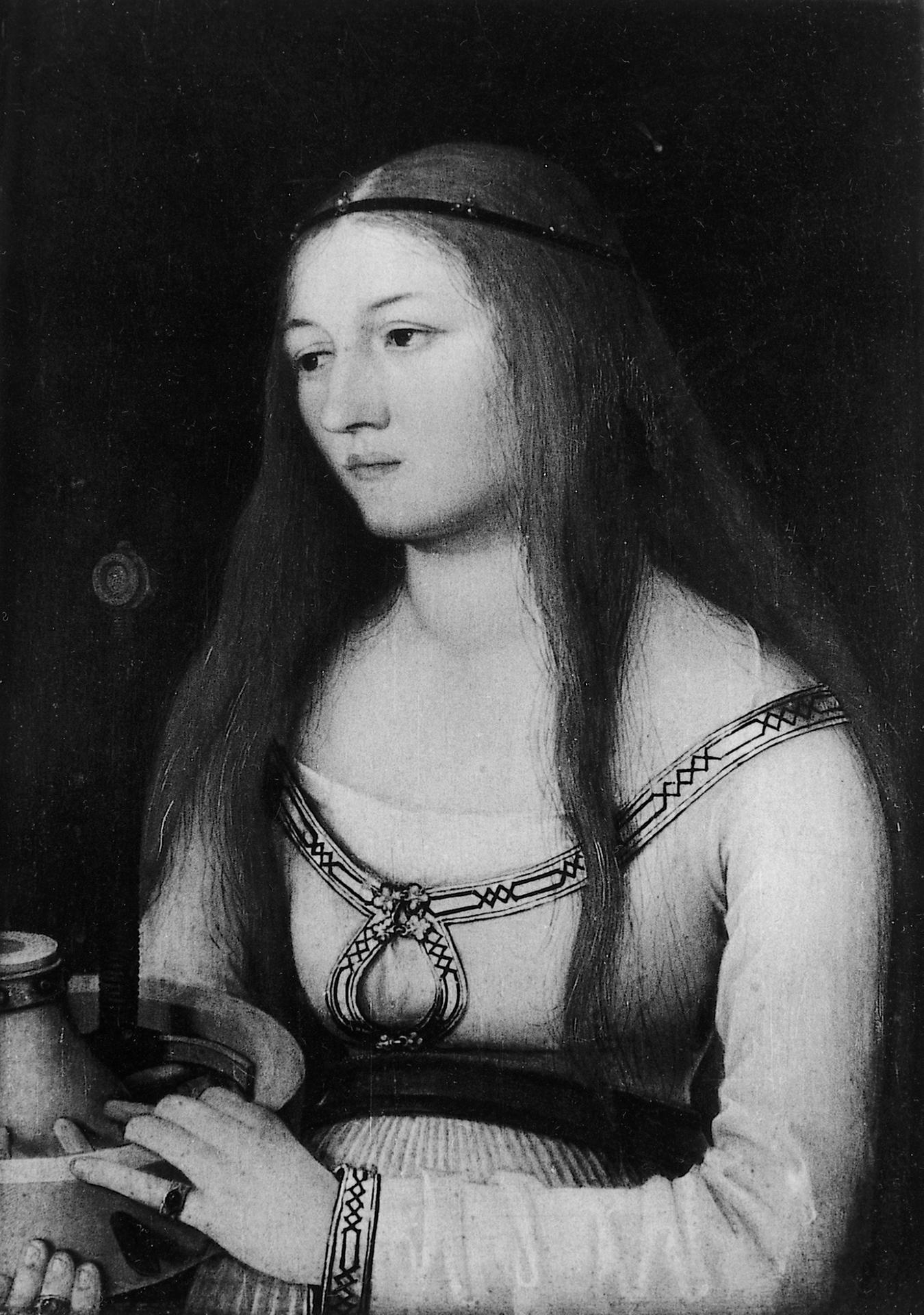 Gemälde „Heilige Katherina" von Hans Holbein um 1509/10 (Augsburg um 1465- 1524/1534 Basel oder Isenheim).