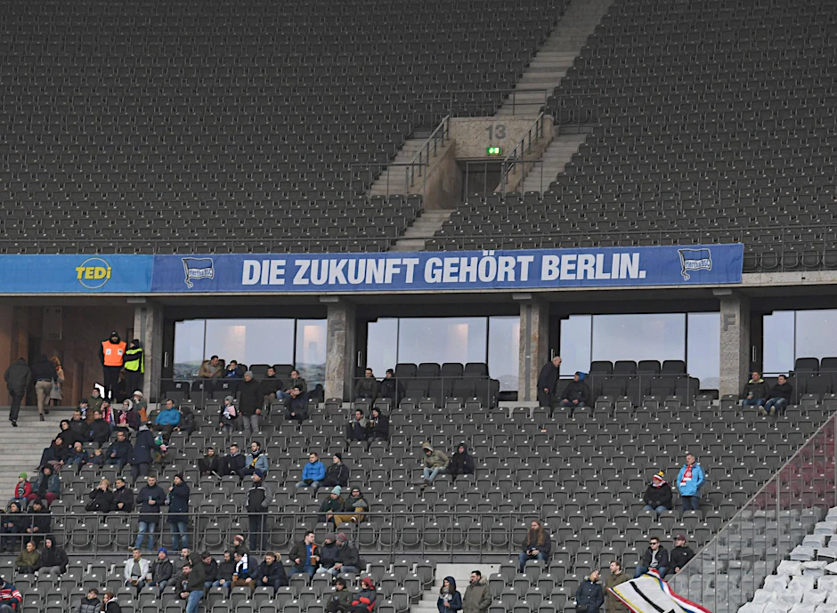 Leere Ränge gibt es im 74 475 Zuschauer fassenden Olympiastadion oft.
