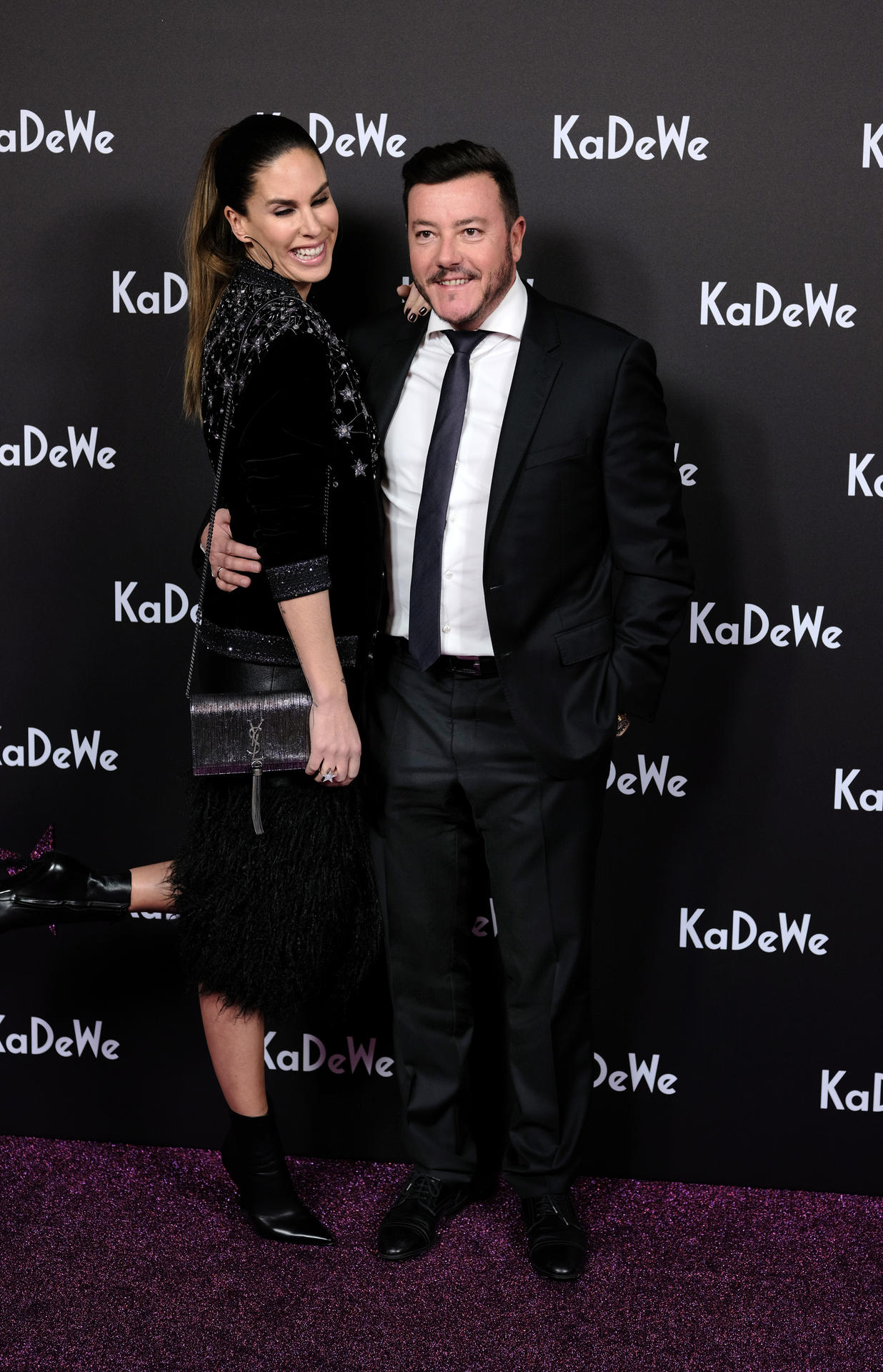 Der österreichische Investor René Benko und seine Frau Nathalie kamen gut gelaunt.