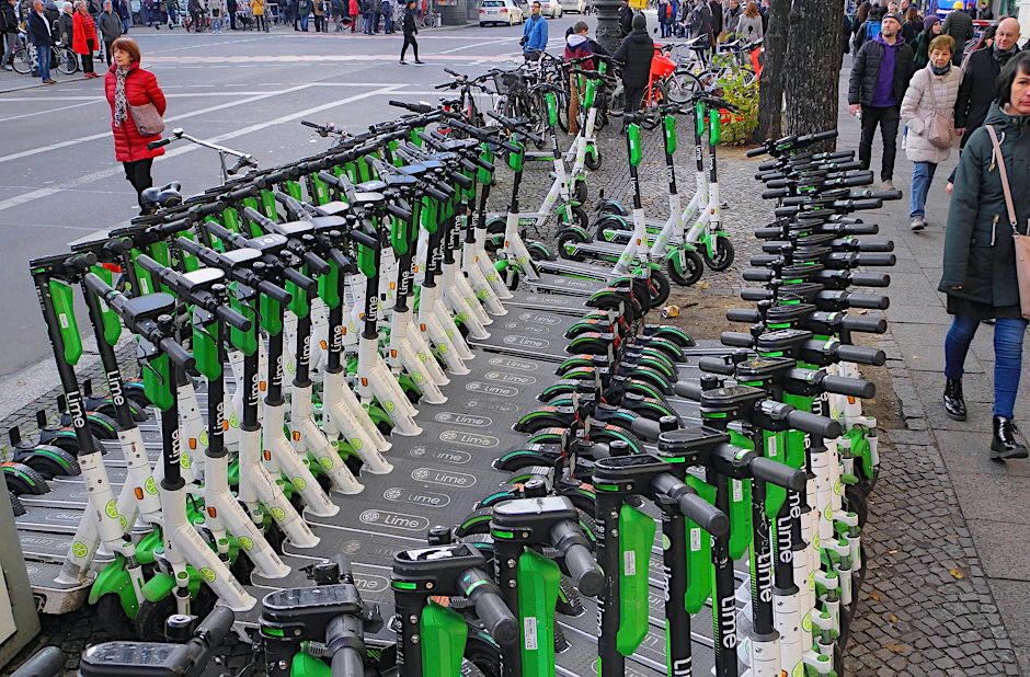 Der US-Anbieter Lime ist Marktführer in Berlin.
