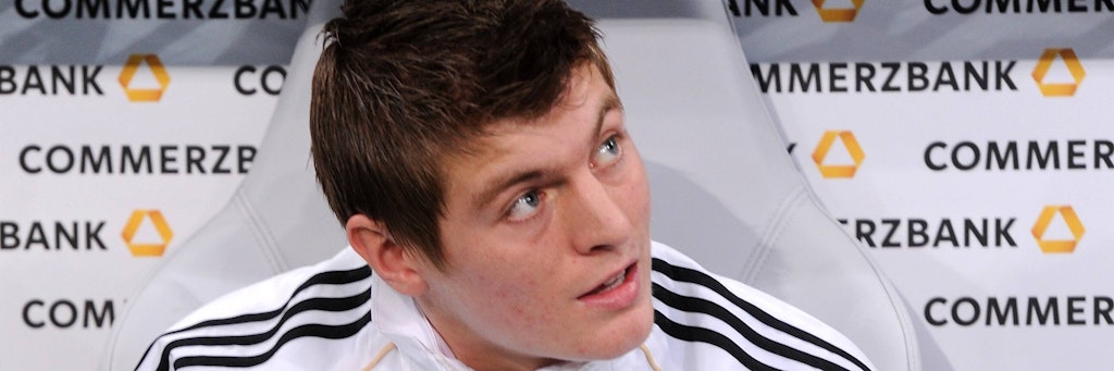 Toni Kroos vor seinem ersten Länderspiel, im März 2010.