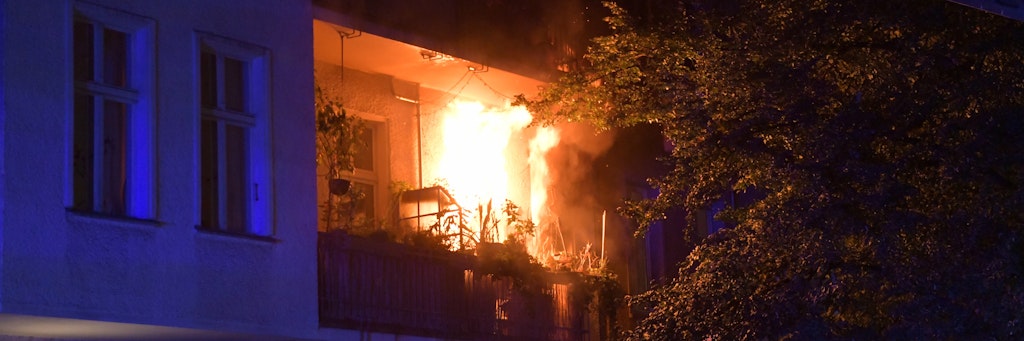 Brand in der Niederbarnimstraße