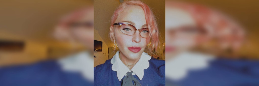 Madonna mit ihren neuen Haaren.