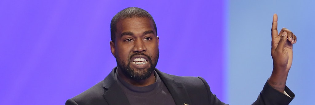 US-Rapper Kanye West während eines Gottesdienstes in der Lakewood Church im November 2019.