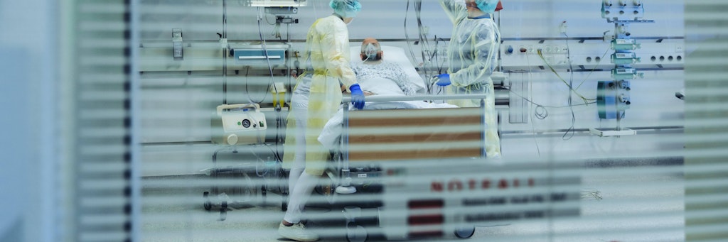 Blick in ein Patientenzimmer. (Symbolbild)