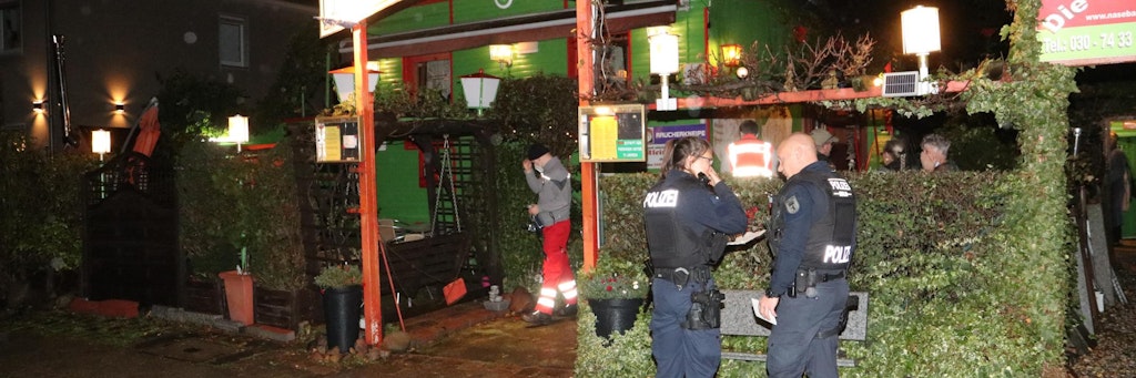 Ein Lokal in Lichtenrade wurde überfallen. Mehrere Personen wurden durch Reizgas verletzt.<br>