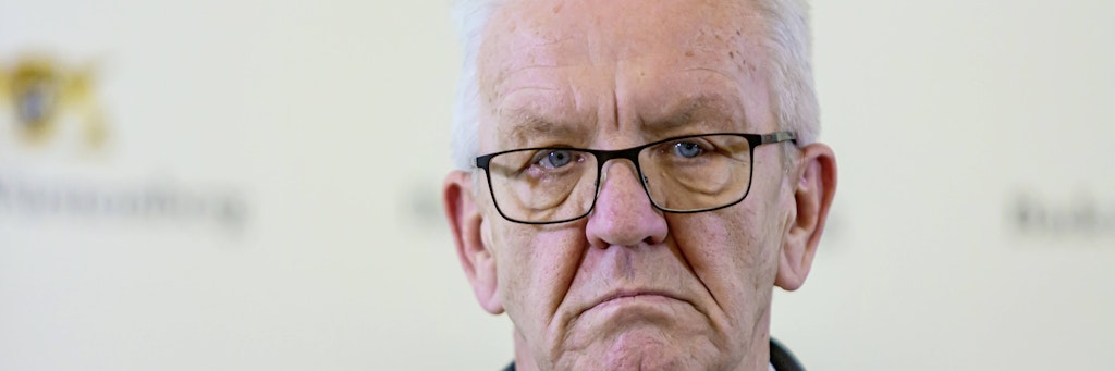 Ministerpräsident Winfried Kretschmann wollte am Verbot festhalten. 
