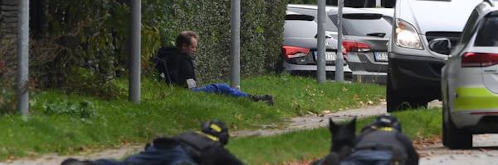 Der verurteilte Möder Peter Madsen bei seinem Fluchtversuch. 