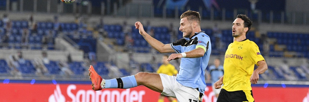 Ciro Immobile (vorne) vermieste Borussia Dortmund den Abend.