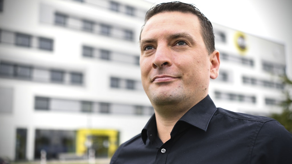 Stefan Hellstorff (32), Manager des B&B-Hotels Berlin-Airport