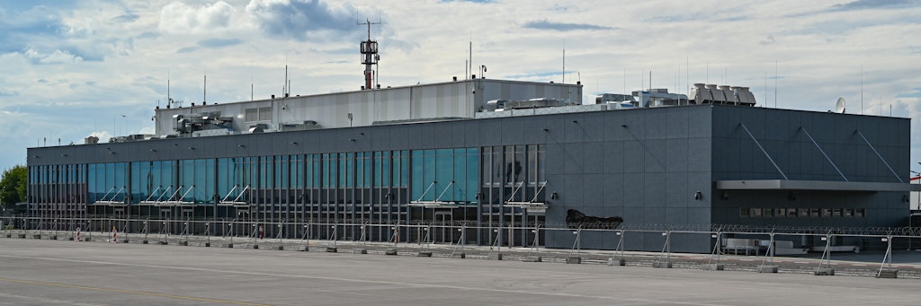 Der neue Regierungsterminal am Flughafen Berlin-Brandenburg Airport "Willy Brandt" (BER). 