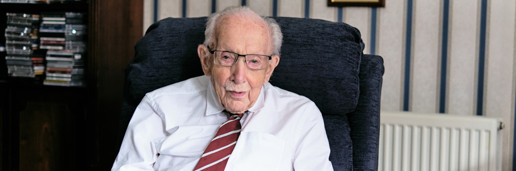 Spendensammler Sir Tom Moore.