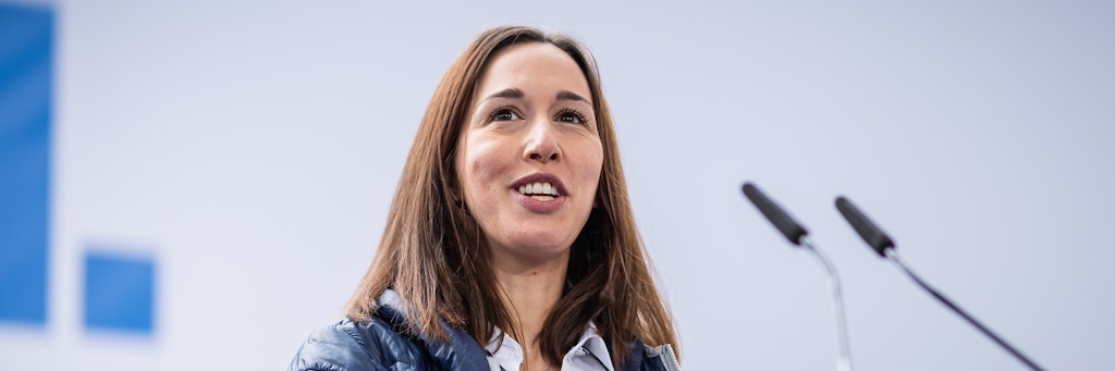 Anne Jüngermann schaffte mit einer tollen Liebeserklärung an Hertha auf Anhieb den Sprung ins Präsidium.
