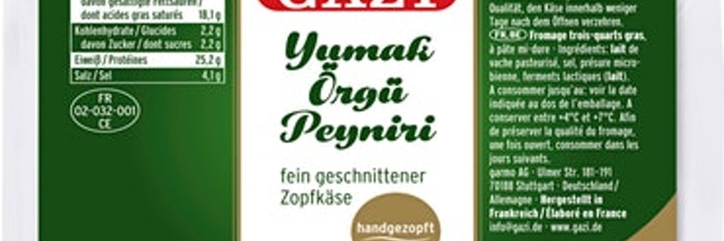 Eines von drei gefährlichen Produkten: In diesem Zopfkäse von GAZi wurden Metallpartikel nachgewiesen.