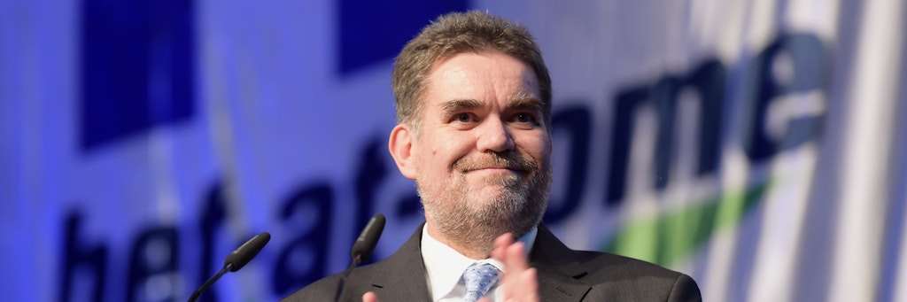Michael Ottow bei der Mitgliederversammlung 2017.