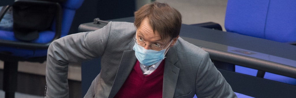  Karl Lauterbach (SPD) während einer Sitzung des Bundestags. /dpa +++ dpa-Bildfunk +++