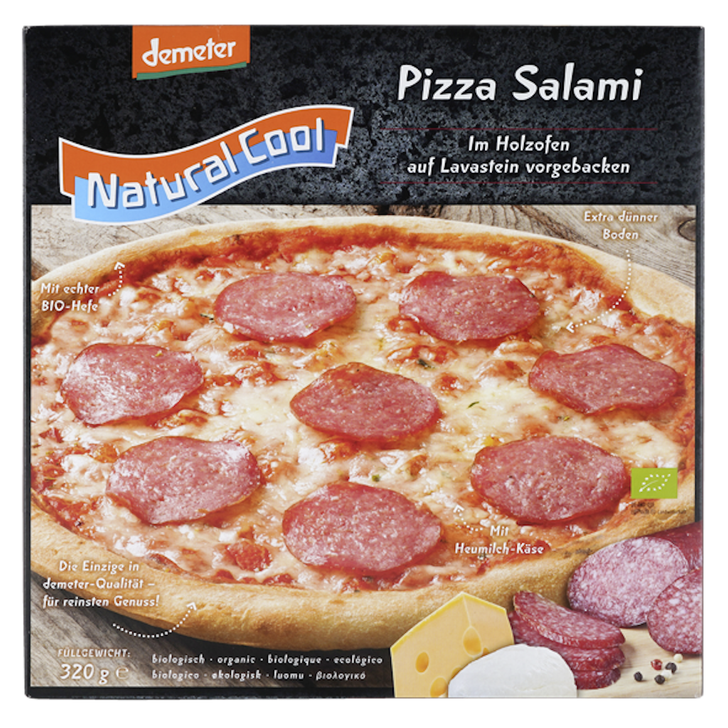 Ein Genuss, der lediglich die Note „ausreichend“ erhielt: „Natural Cool Pizza Salami“ von Demeter.