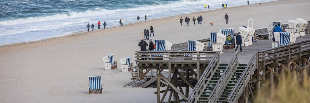 Ein Strandabschnitt auf der Insel Sylt.