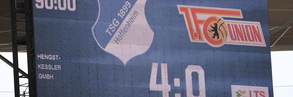 Der bittere Endstand beim letzten Auftritt der Eisernen in Sinsheim.