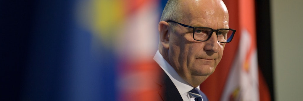 Der Ministerpräsident von Brandenburg, Dietmar Woidke (SPD).
