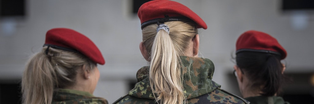 Drei Soldatinnen der Bundeswehr