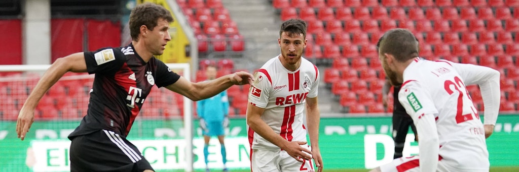 Thomas Müller traf per Elfmeter, doch zufrieden war er nicht mit der Bayern-Leistung.