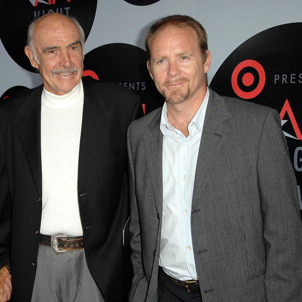 Sean Connery und sein Sohn Jason 2008 bei einer Filmnacht in Hollywood.