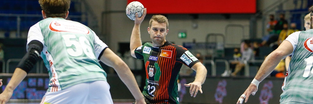 Ein Duell mit dem Idol: Beim Spiel gegen Magdeburg trifft Tim Freihöfer am Dienstag auf Magdeburgs Lukas Mertens.