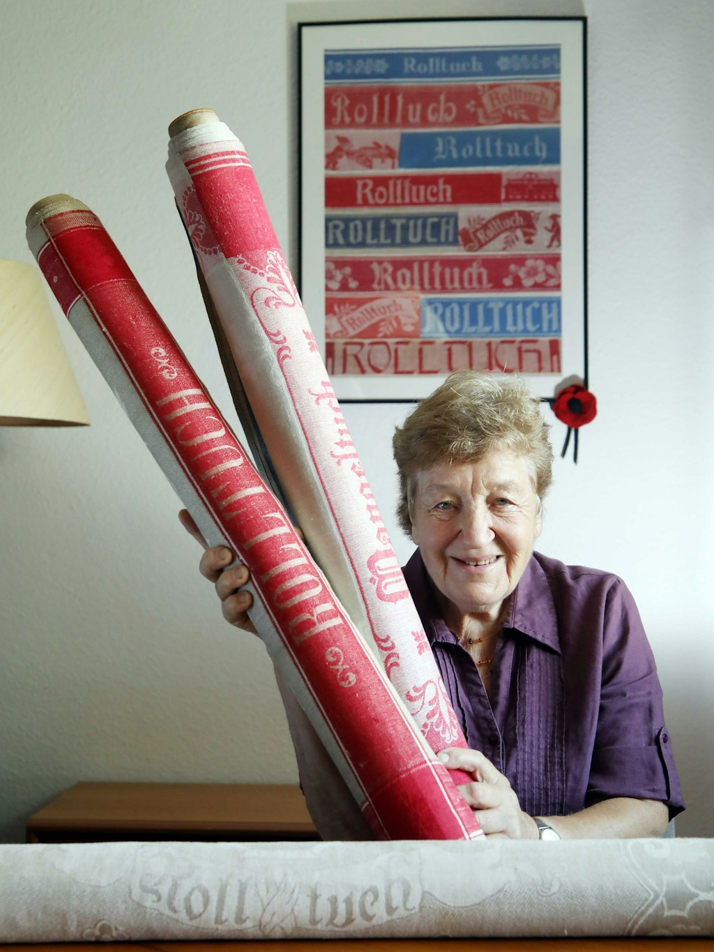 Mehr als 550 Rolltücher hat Meyer gesammelt.