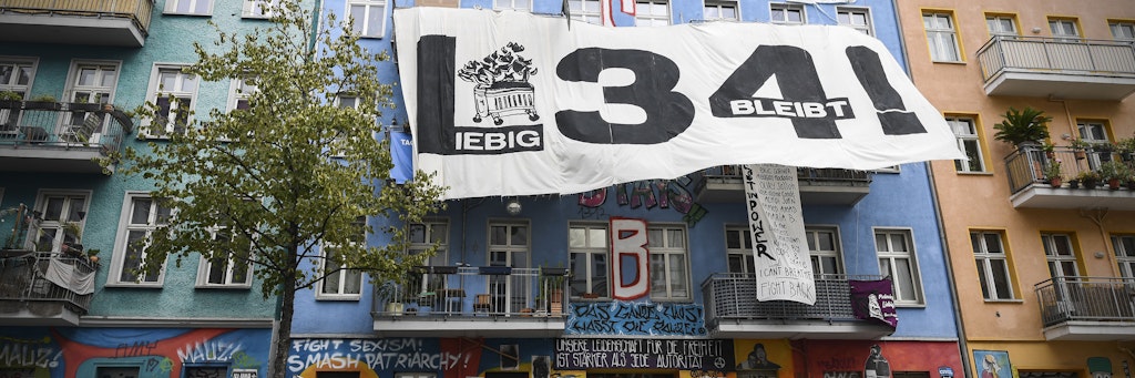 In Friedrichshain will die Polizei am Freitag ein besetztes Haus in der Liebigstraße 34 räumen.
